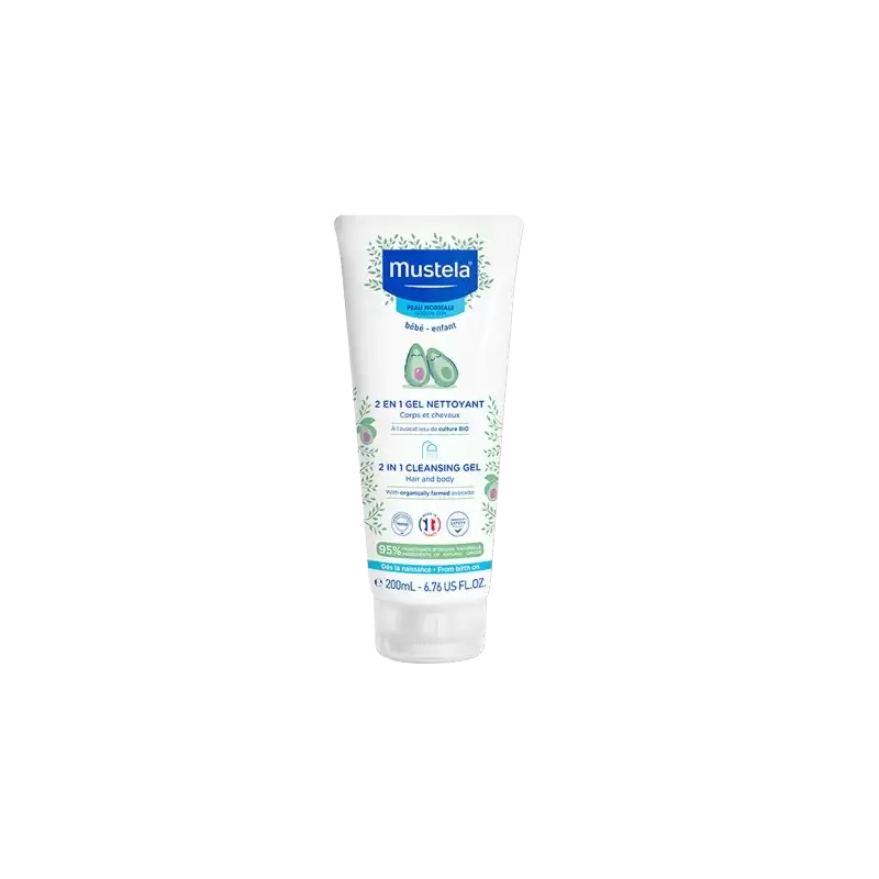 MUSTELA 2 EN 1 GEL NETTOYANT A L’AVOCAT 200ML
