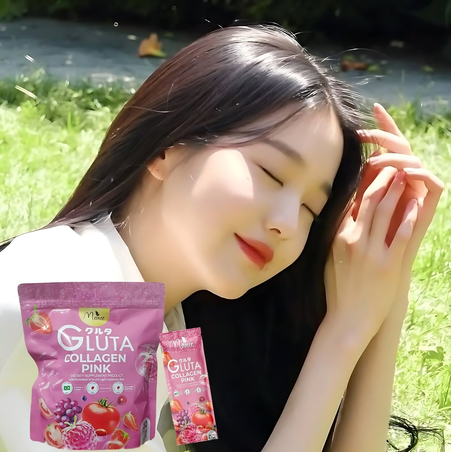 Manee Gluta Collagen Pink – 30 Capsules | Supplément Alimentaire Beauté & Éclat de la Peau