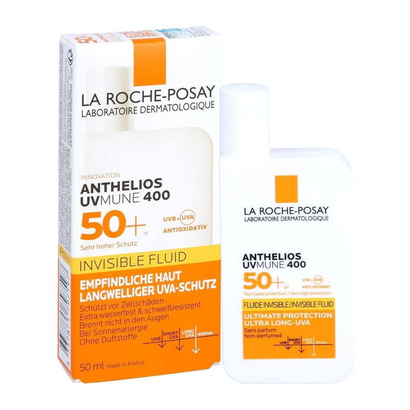 LA ROCHE-POSAY ANTHELIOS UVMUNE 400 CRÈME SOLAIRE FLUIDE INVISIBLE SPF50+ | 50ML