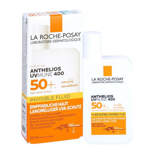 LA ROCHE-POSAY ANTHELIOS UVMUNE 400 CRÈME SOLAIRE FLUIDE INVISIBLE SPF50+ | 50ML