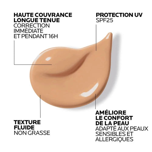 LA ROCHE-POSAY TOLÉRIANE FLUIDE CORRECTEUR HAUTE COUVRANCE SPF25 30 ML - TEINTE : 10