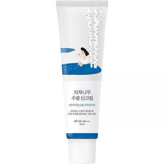 round lab sunscreen, birch juice sunscreen, crème solaire coréenne, crème solaire hydratante, SPF50+ PA++++, protection UVA UVB, sunscreen coréen Maroc, K-beauty solaire, crème solaire peau sensible, beautyfamily.ma