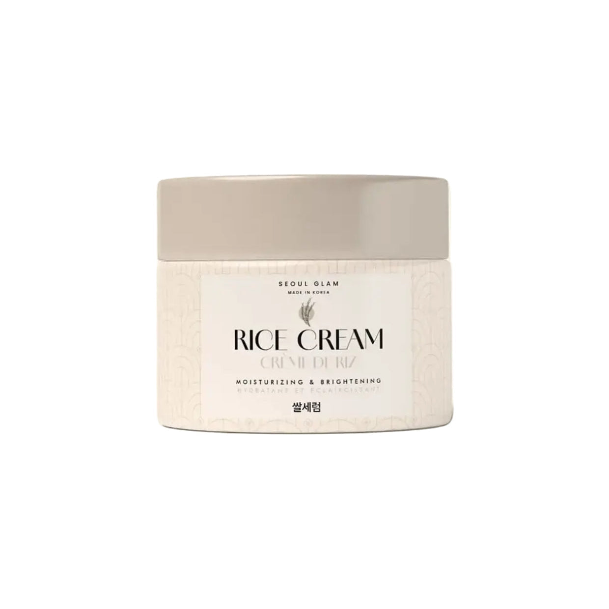 SEOUL GLAM RICE CREAM HYDRATANTE ET ÉCLAIRCISSANT 50ML