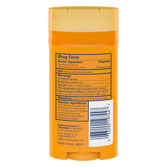ARM & HAMMER ULTRAMAX™ SOLID ANTIPERSPIRANT DEODORANT POWDER FRESH 73G