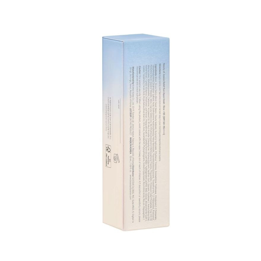 RELIEF SUN AQUA FRESH RICE + B5 SPF 50+PA++++ 50ML